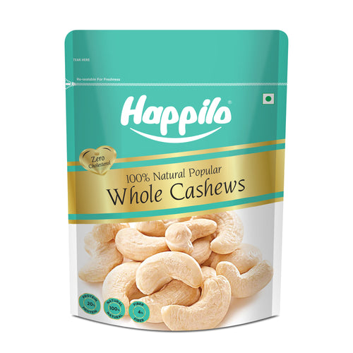 Happilo Natural Popular Cashews, Nutritious & Delicious Nuts, Signature Plain, High Fiber, Rich In Protein, 400g