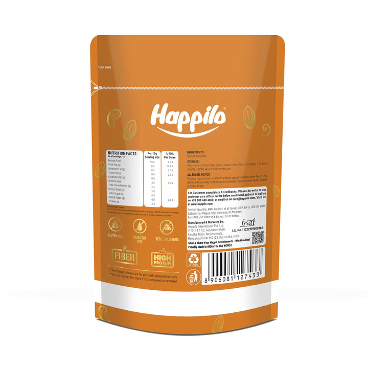 Happilo Premium Raw Mamra Almonds