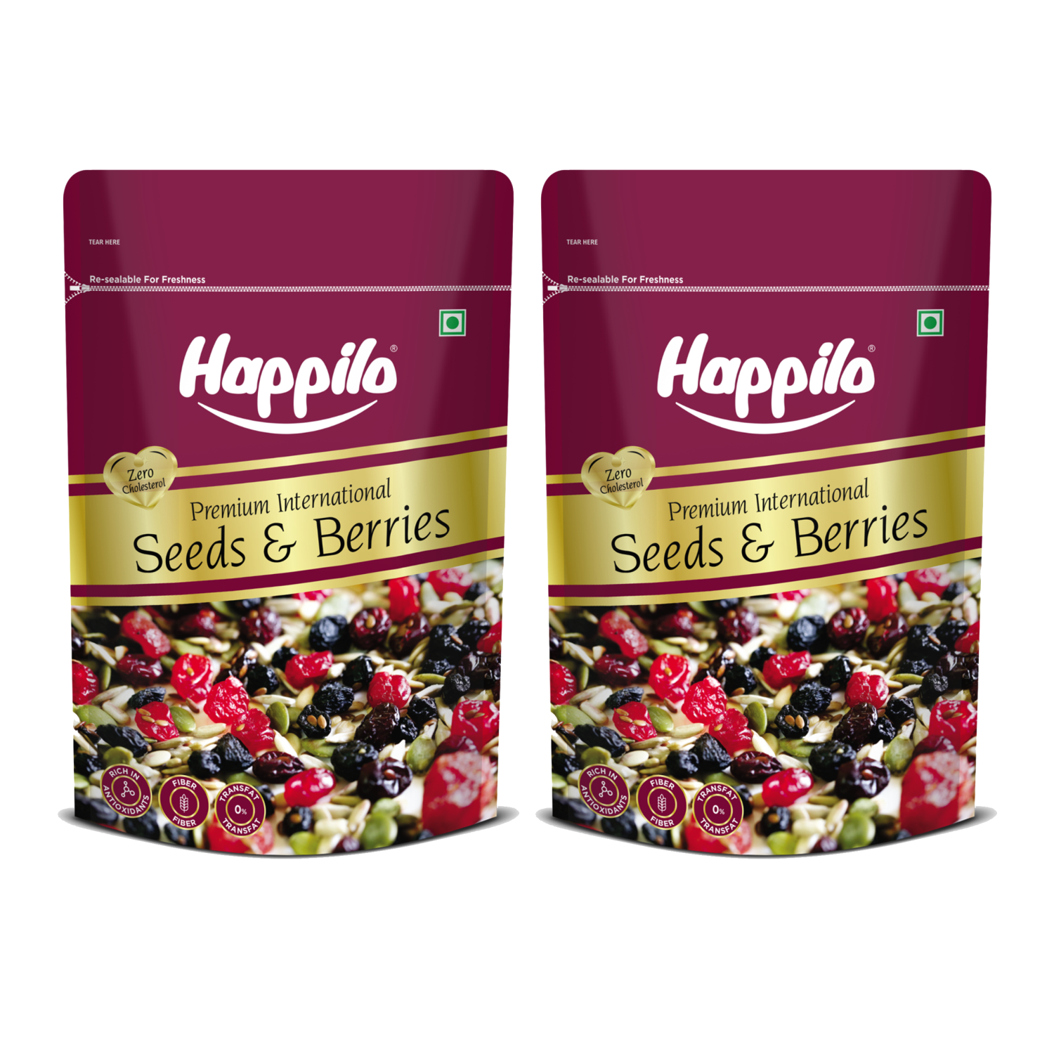 Happilo Sweet & Crunchy Premium Seeds & Berries Mix