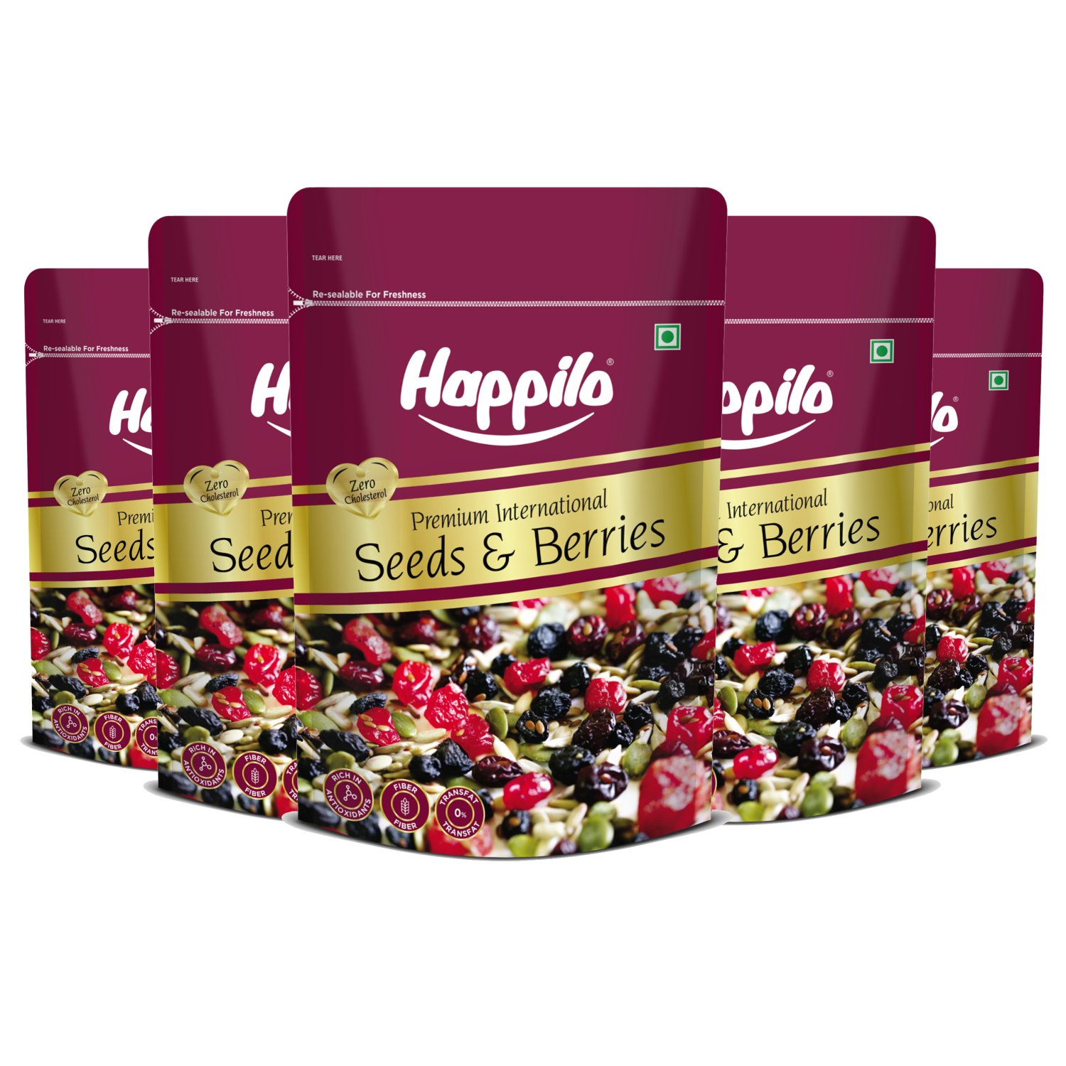 Happilo Sweet & Crunchy Premium Seeds & Berries Mix