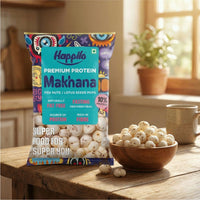 Happilo Premium All Natural Fox Nuts (Phool Makhana) 200g | Lotus Seeds, Gorgon Nuts | No added Preservatives and No artificial Flavours
