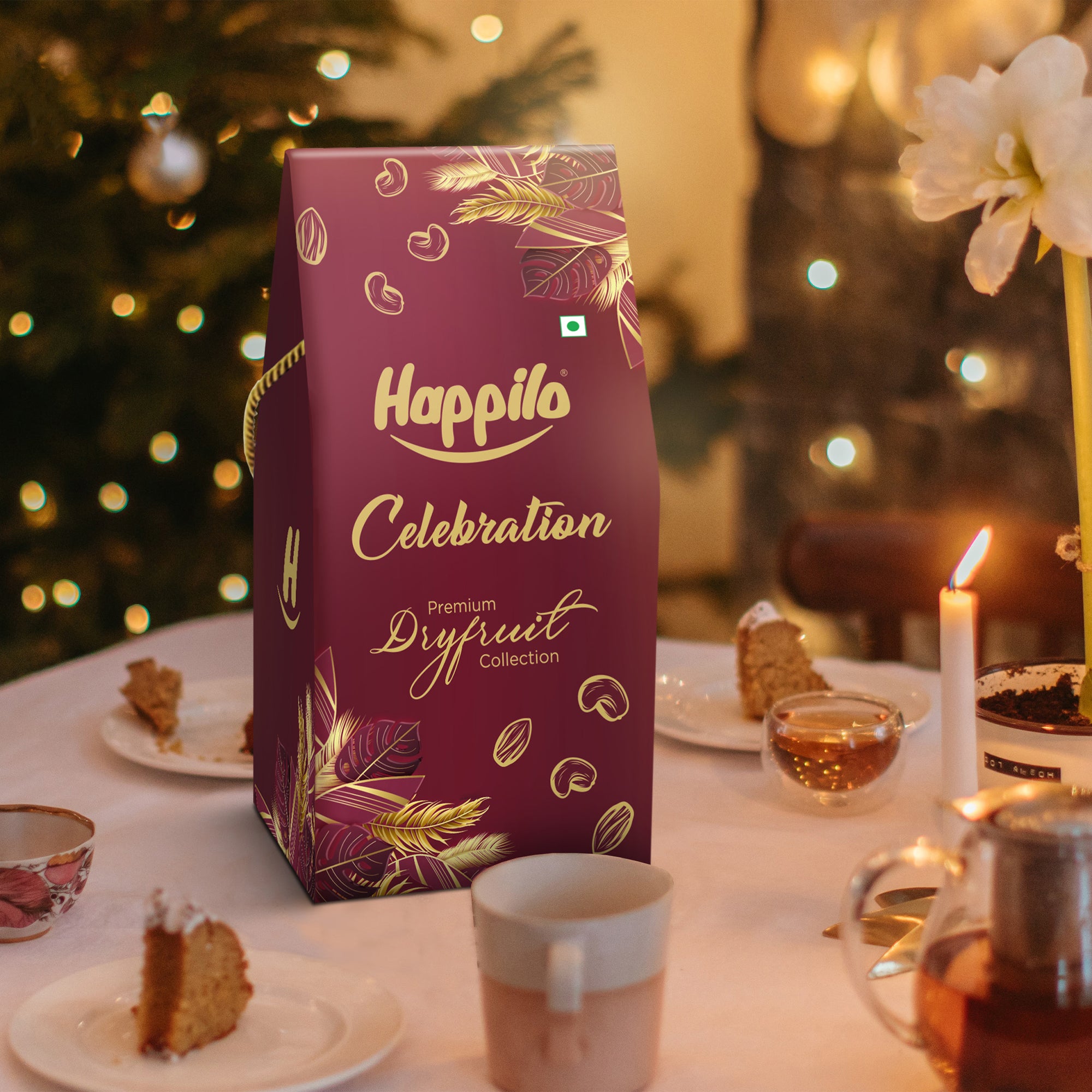 Happilo Dry Fruit Celebration Gift Box Dove