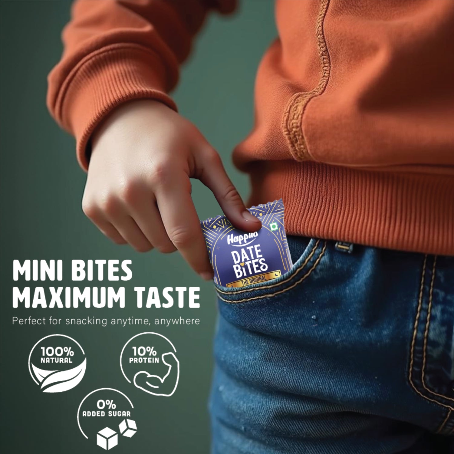 Happilo Celebration Date Bites, Nut Bites, Healthy Snacks, Premium Dry Fruit like Dates, Cashews, California Almonds, Pistcahios, Honey, Ghee,