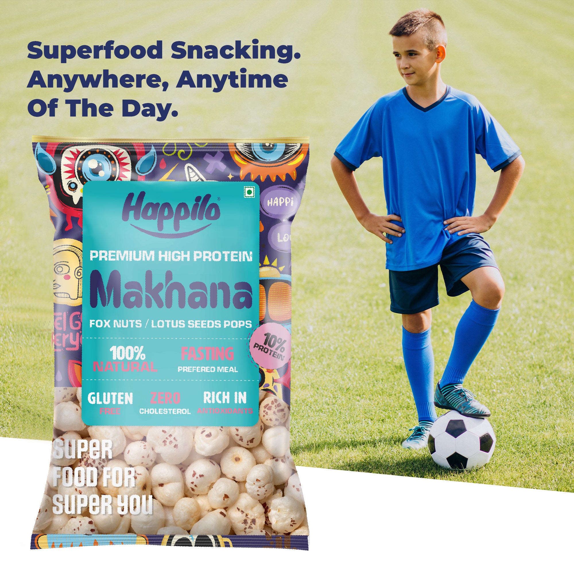 Happilo Premium All Natural Fox Nuts (Phool Makhana) 200g (Pack of 2)