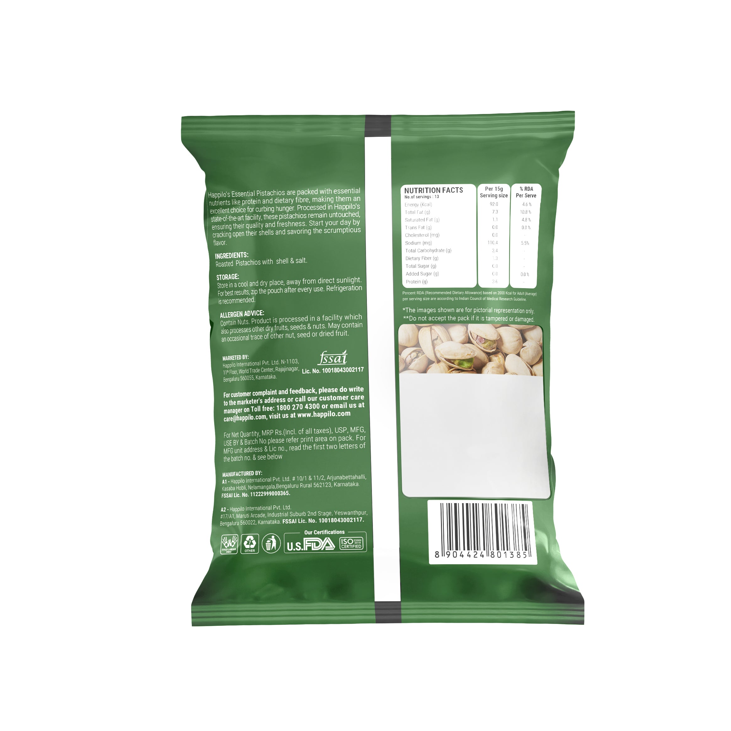 Happilo Essentials Californian Popular Pistachios