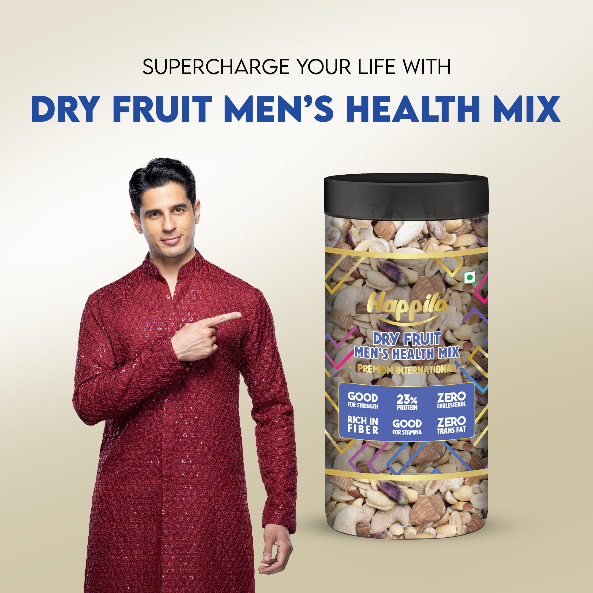 Happilo Premium International Dry Fruit Men's Health Mix 500g