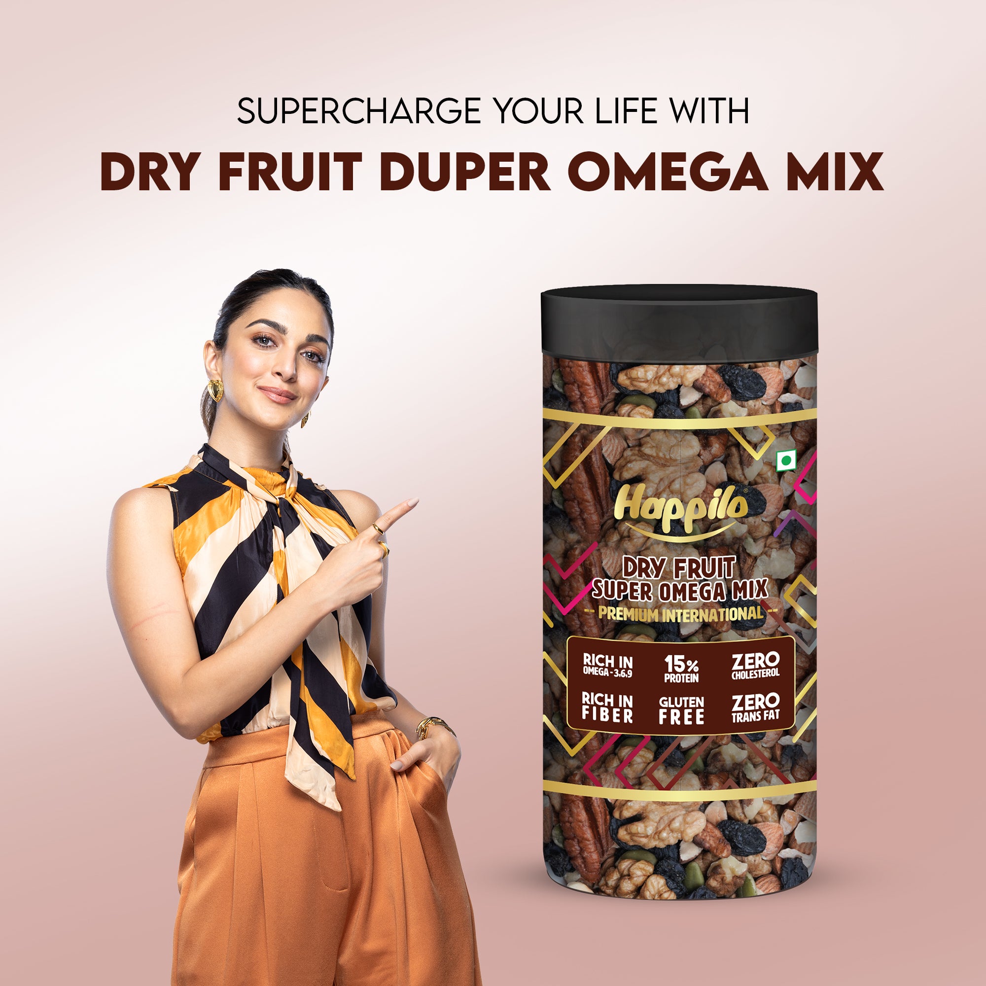 Happilo Premium International Dry Fruit Super Omega Mix 500g
