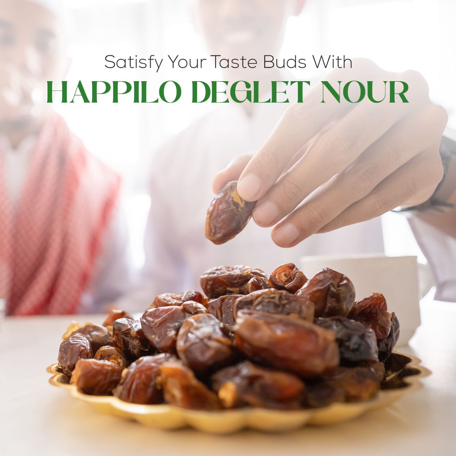 Happilo Premium Deglet Nour Dates, Rich in Natural Nutrients and Fibers, Perfect for Snacking, Healthy and Delicious, 500g (Pack of 2)