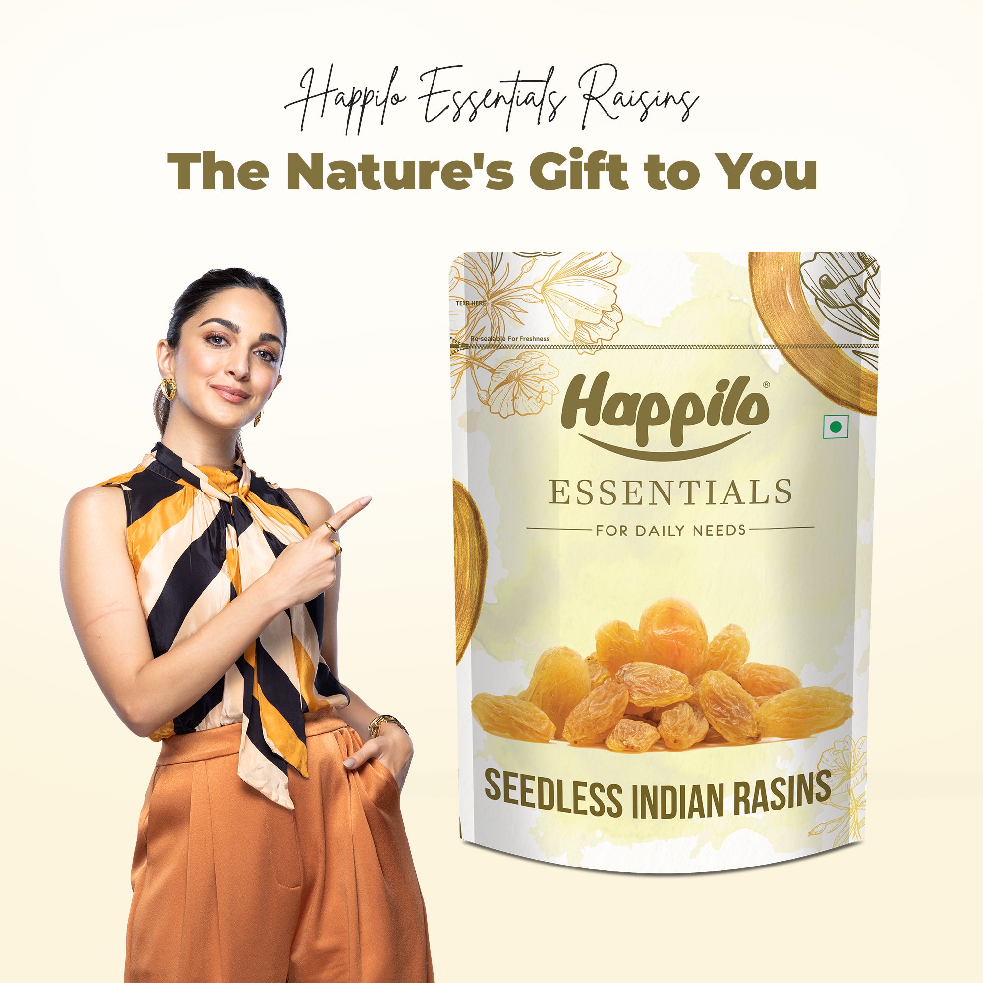 Happilo Essentials Seedless Indian Raisins 1kg
