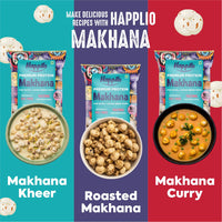 Happilo Premium All Natural Fox Nuts (Phool Makhana) 200g | Lotus Seeds, Gorgon Nuts | No added Preservatives and No artificial Flavours