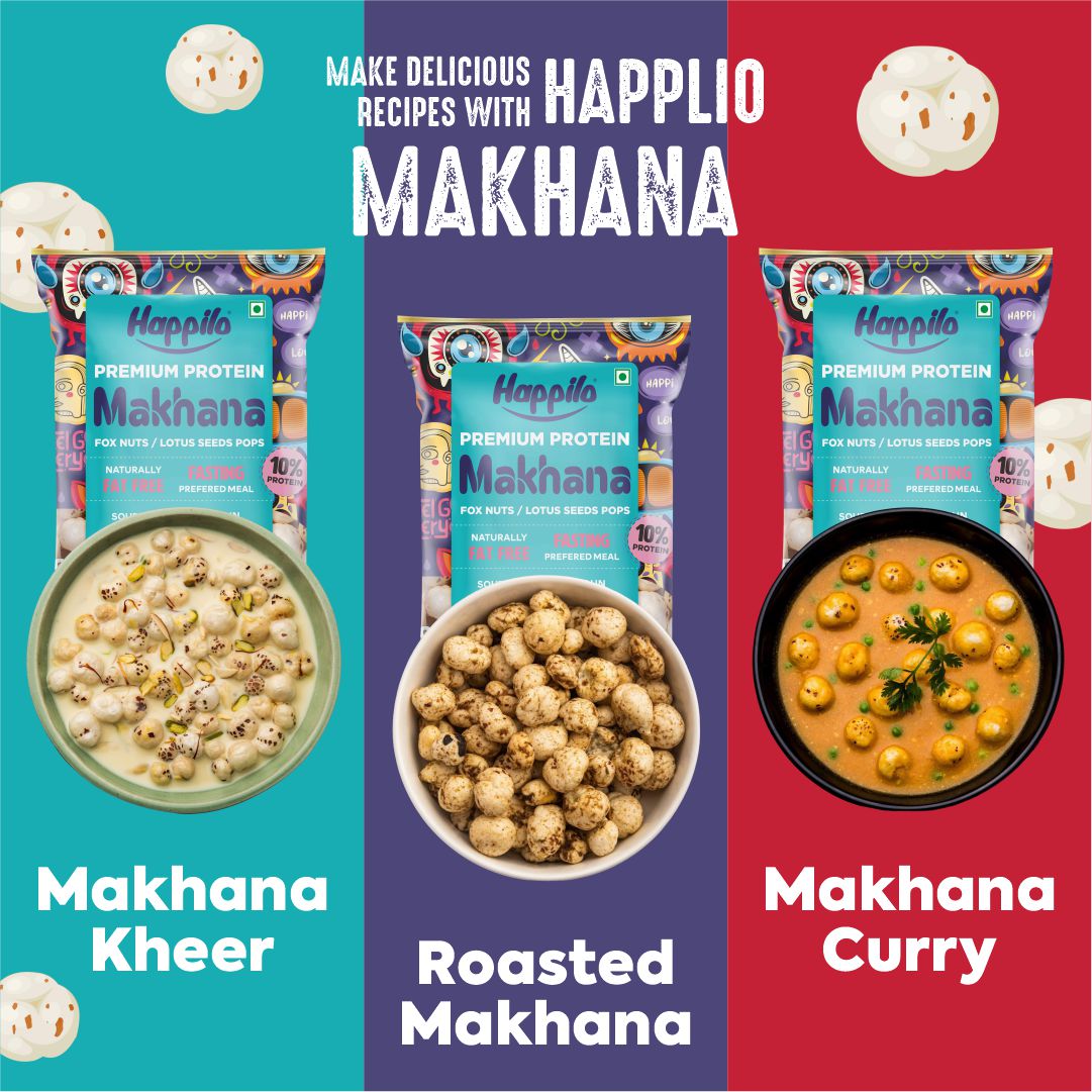 Happilo Premium All Natural Fox Nuts (Phool Makhana) 100g | Lotus Seeds, Gorgon Nuts | No added Preservatives and No artificial Flavours