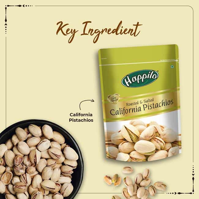 Happilo Premium Californian Roasted & Salted Pistachios 80g