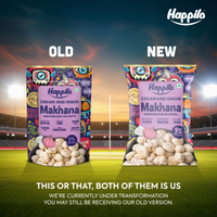 Happilo Premium Super Snack Makhana Cream & Onion 55g | Roasted | Crunchy | Flavourful