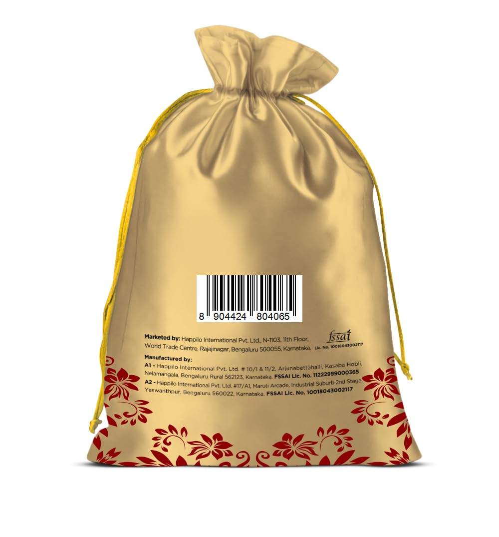 Happilo Premium Nuts & Dryfruit Celebrations Gift Potli Mangalyaan (Almond, Cashews & Raisin) 650g