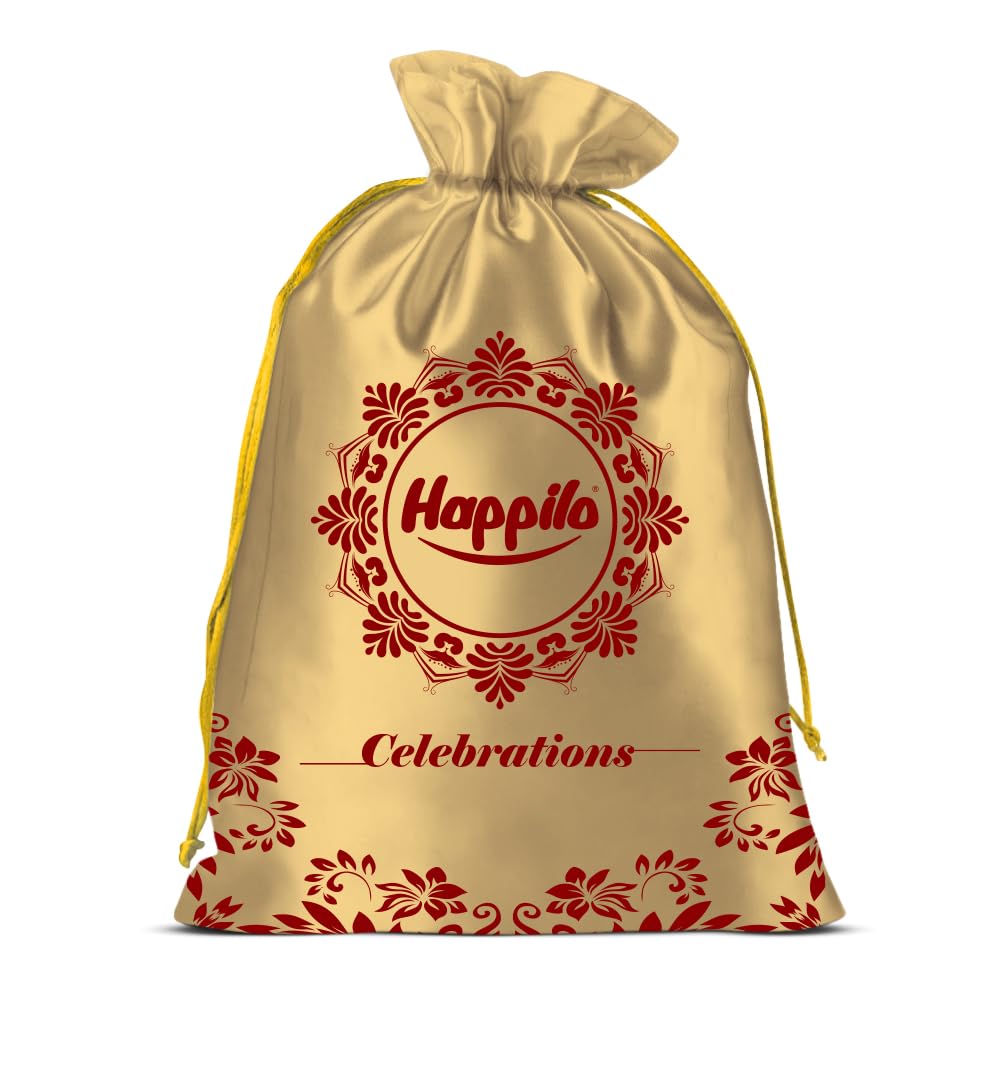 Happilo Premium Nuts & Dryfruit Celebrations Gift Potli Mangalyaan (Almond, Cashews & Raisin) 650g
