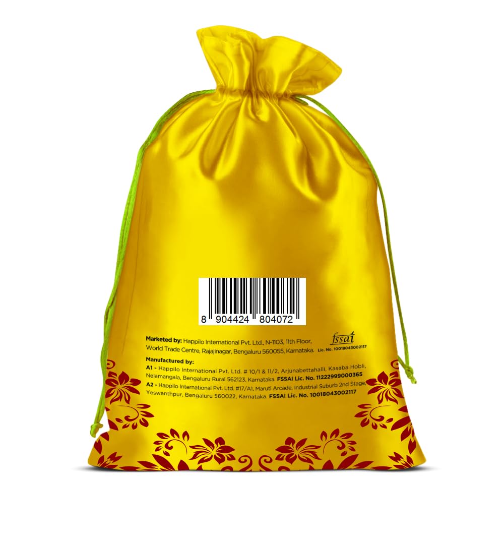 Happilo Premium Nuts & Dryfruit Celebrations Gift Potli Chandrayaan (Almond, Cashews Pista & Raisin) 390g
