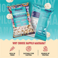 Happilo Premium All Natural Fox Nuts (Phool Makhana) 200g | Lotus Seeds, Gorgon Nuts | No added Preservatives and No artificial Flavours