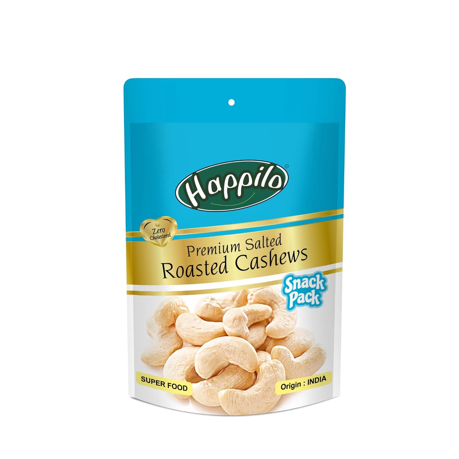 Happilo Premium Oven Roasted Cashews - Lightly Salted 80g
