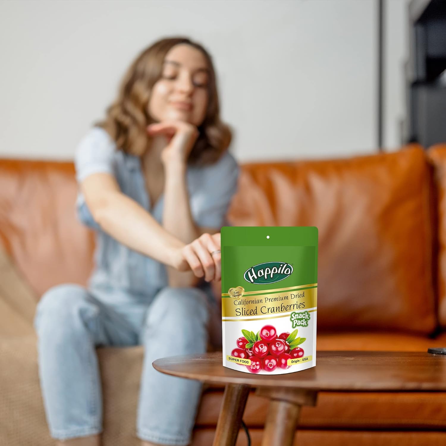 Happilo Snack Pack Californian Sliced Cranberries Sweet Dried 35g (Pack of 12)