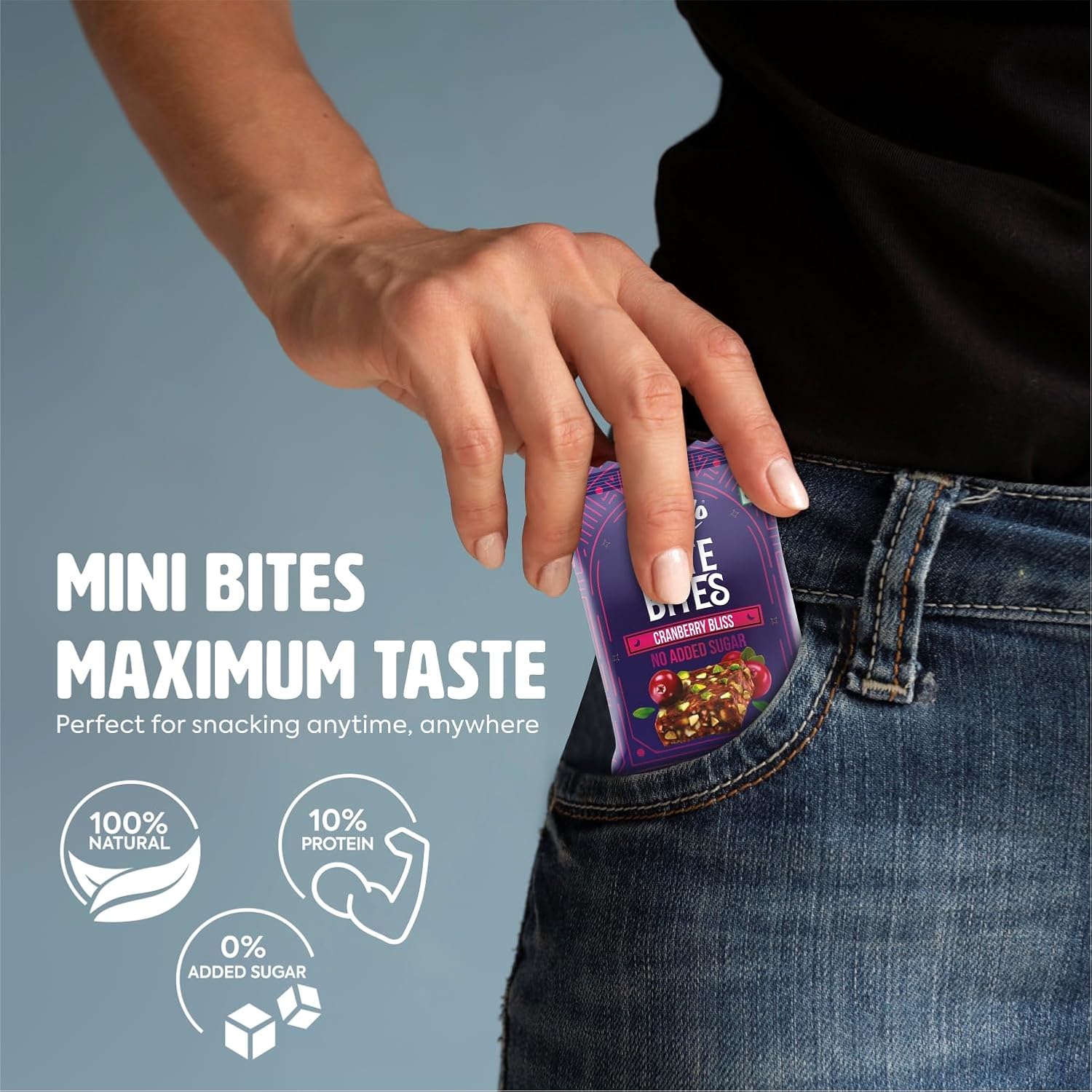 Happilo Date Bites Gift Pack 60g (Date Bites 20g, Date Bites Cranberry 20g & Date Bites Zesty Orange 20g)