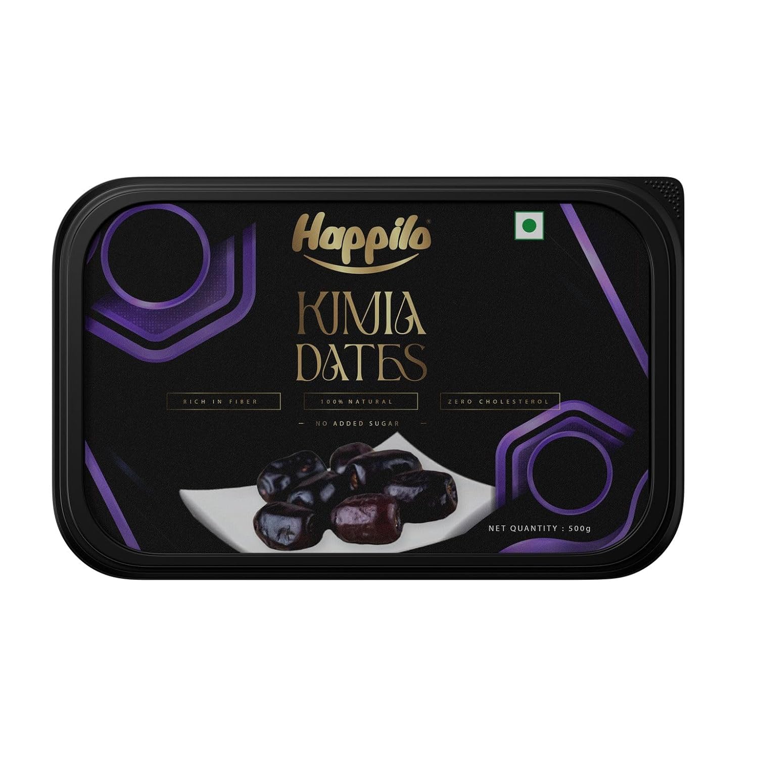 Happilo Premium Super Soft Kimia Dates 500g (Pack of 2)