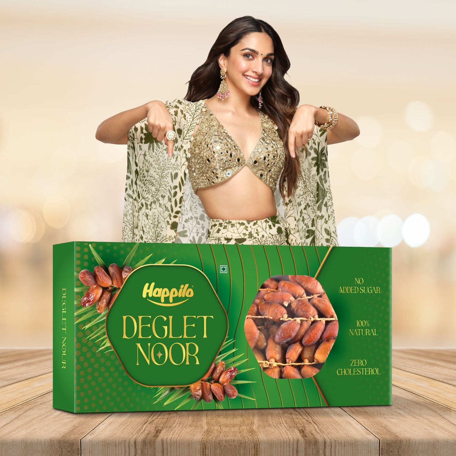 Happilo Premium Deglet Nour Dates, Rich in Natural Nutrients and Fibers, Perfect for Snacking, Healthy and Delicious, 500g (Pack of 2)