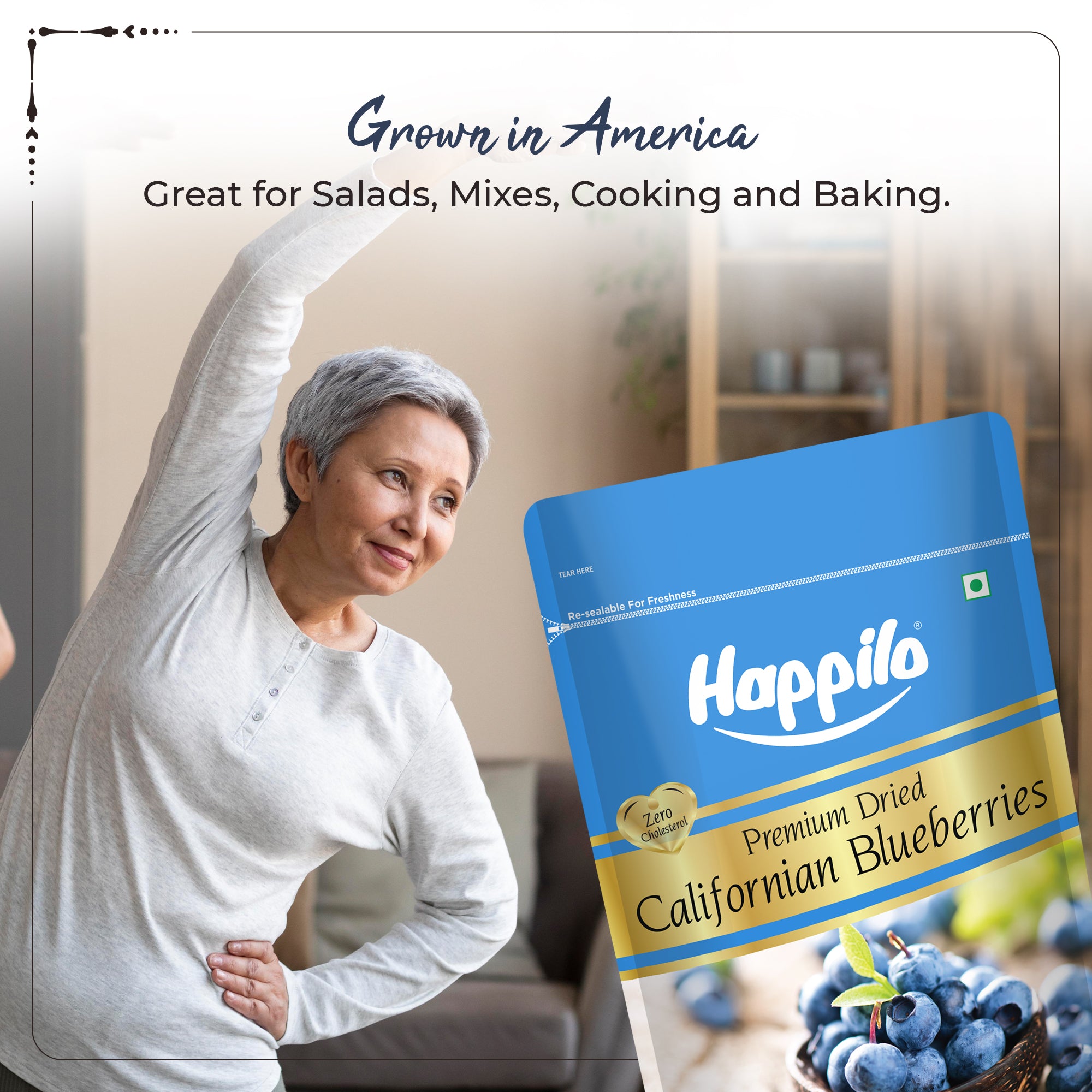 Happilo Healthy & Sweet Californian Dried Blueberries