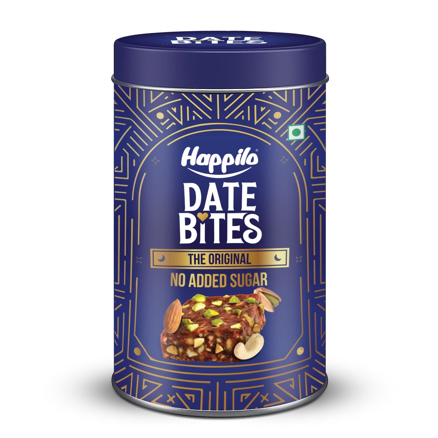 Happilo Celebration Date Bites, Nut Bites, Healthy Snacks, Premium Dry Fruit like Dates, Cashews, California Almonds, Pistcahios, Honey, Ghee,