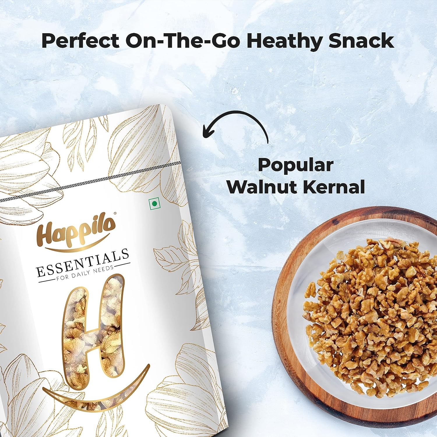 Happilo Essentials Popular Walnuts Kernels Broken