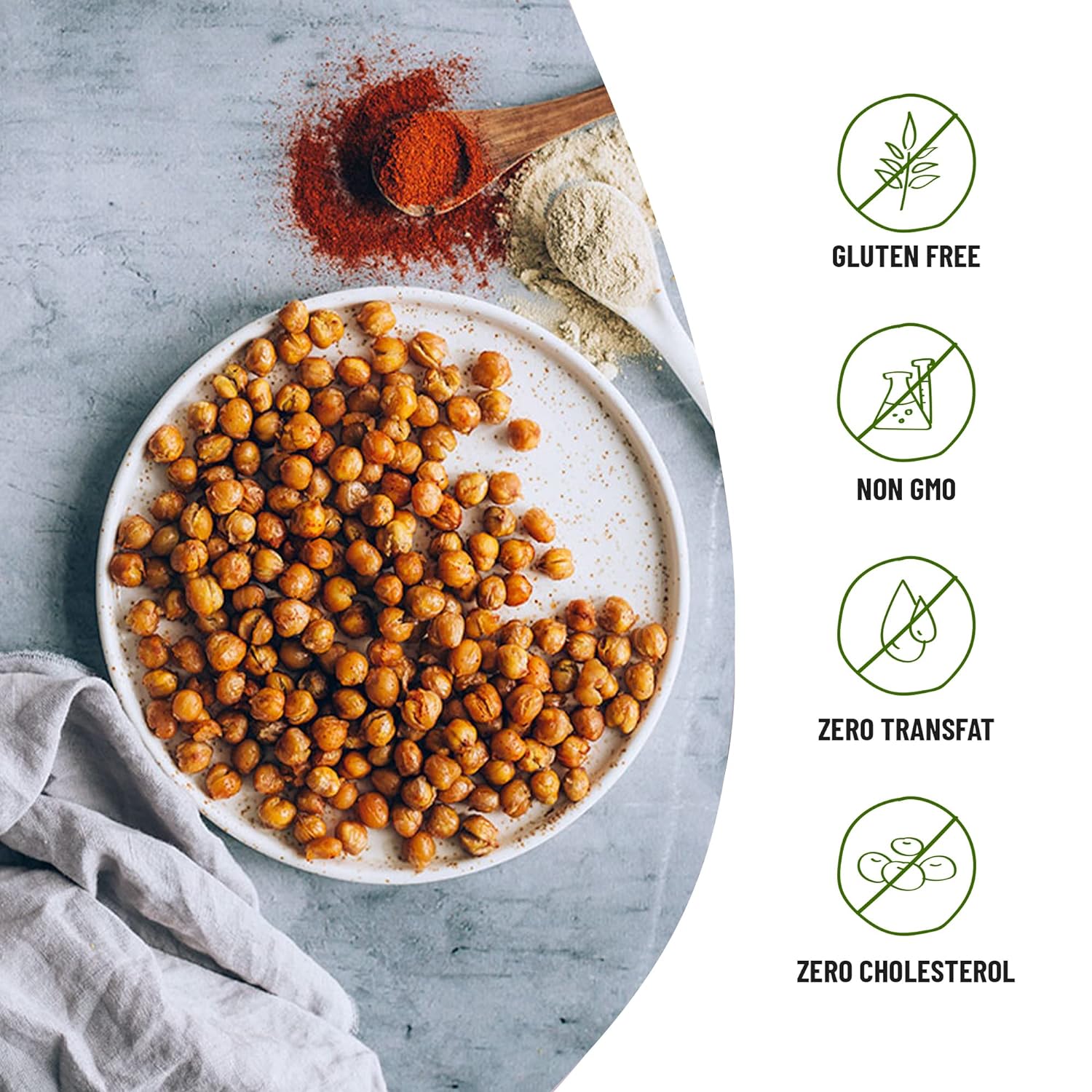 Happilo Premium Super Snack Thai Chilli Chickpeas (Pack Of 12) 20g