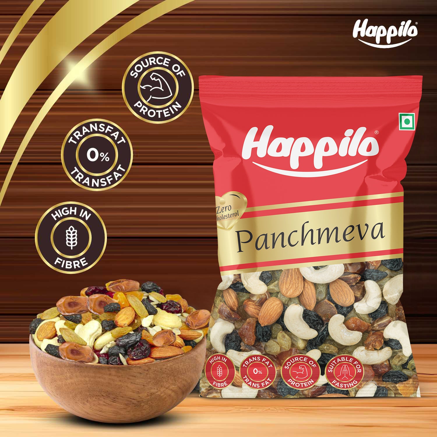 Happilo Panchmeva Dry Fruit Mix 20g