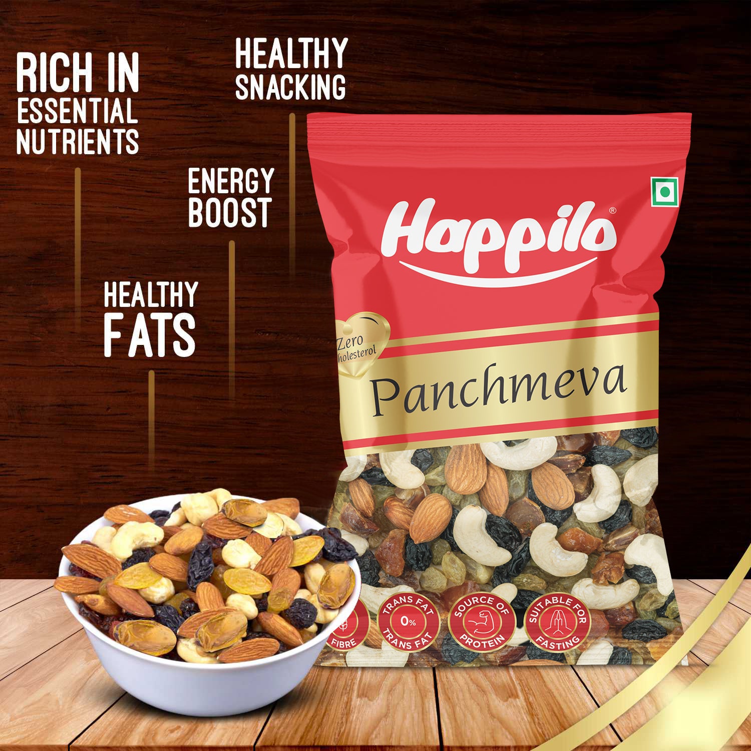 Happilo Panchmeva Dry Fruit Mix 20g