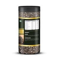 Happilo Premium Chia Seeds, Nutrient-Rich Superfood, Rich in Omega-3 Fatty Acids, Fiber, Protein, 500g Jar