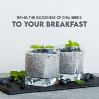 Happilo Premium Chia Seeds, Nutrient-Rich Superfood, Rich in Omega-3 Fatty Acids, Fiber, Protein, 500g Jar