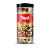Happilo Classic Panchmewa Dry Fruit Mix 405g Jar, Dry Dates, Golden Raisins, Black Raisins, Split Cashews, California Almonds