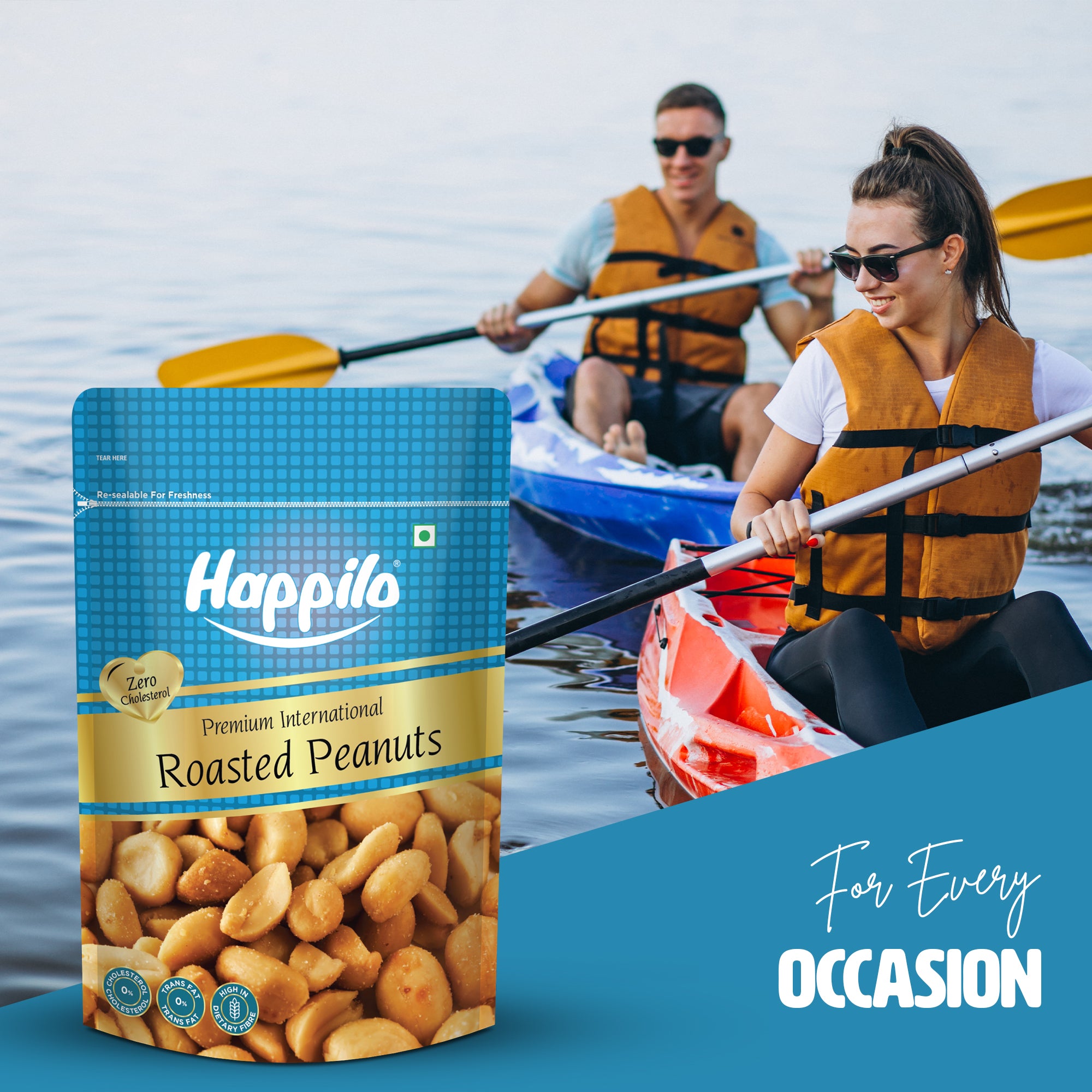 Happilo Premium Roasted Peanuts, Rich in Protein, Fiber, and Essential Nutrients, Wholesome Snack, Rich Flavor