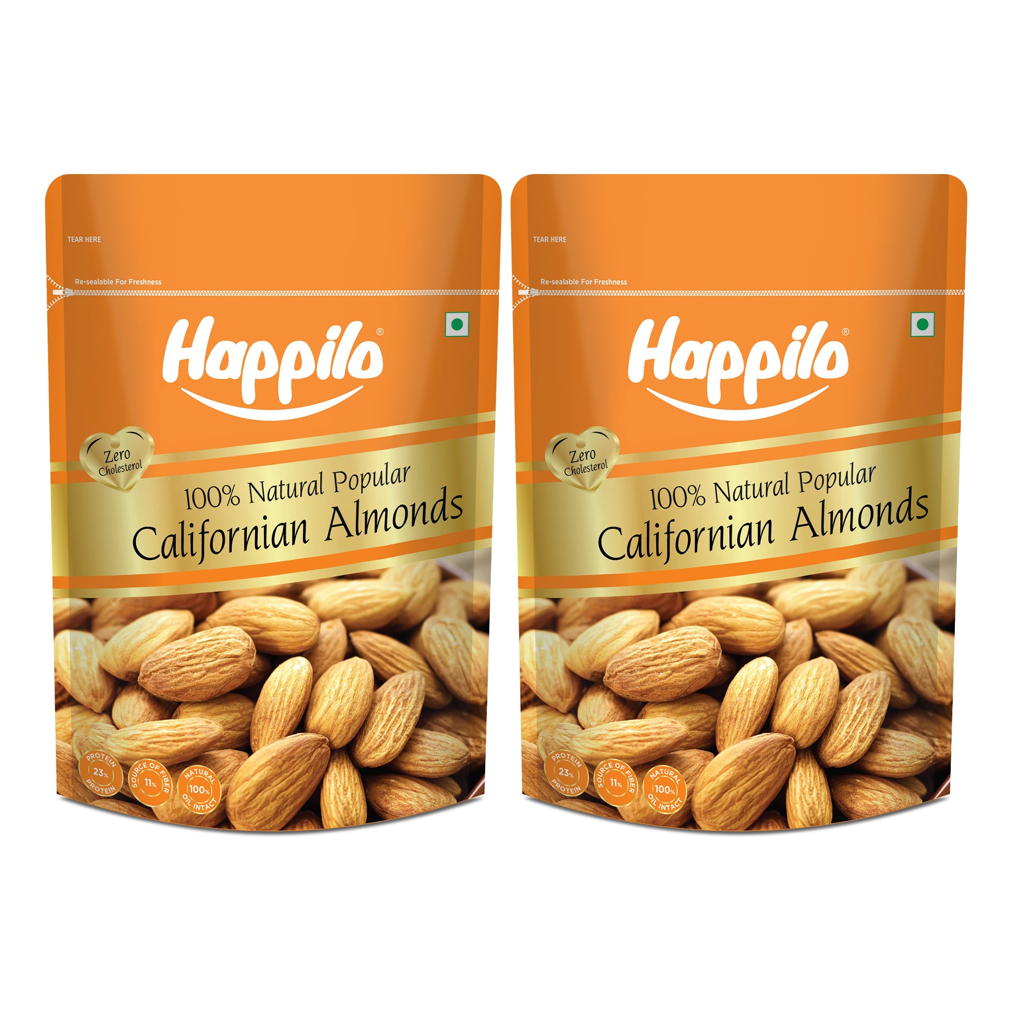 Happilo 100% Natural Jumbo Californian Almonds
