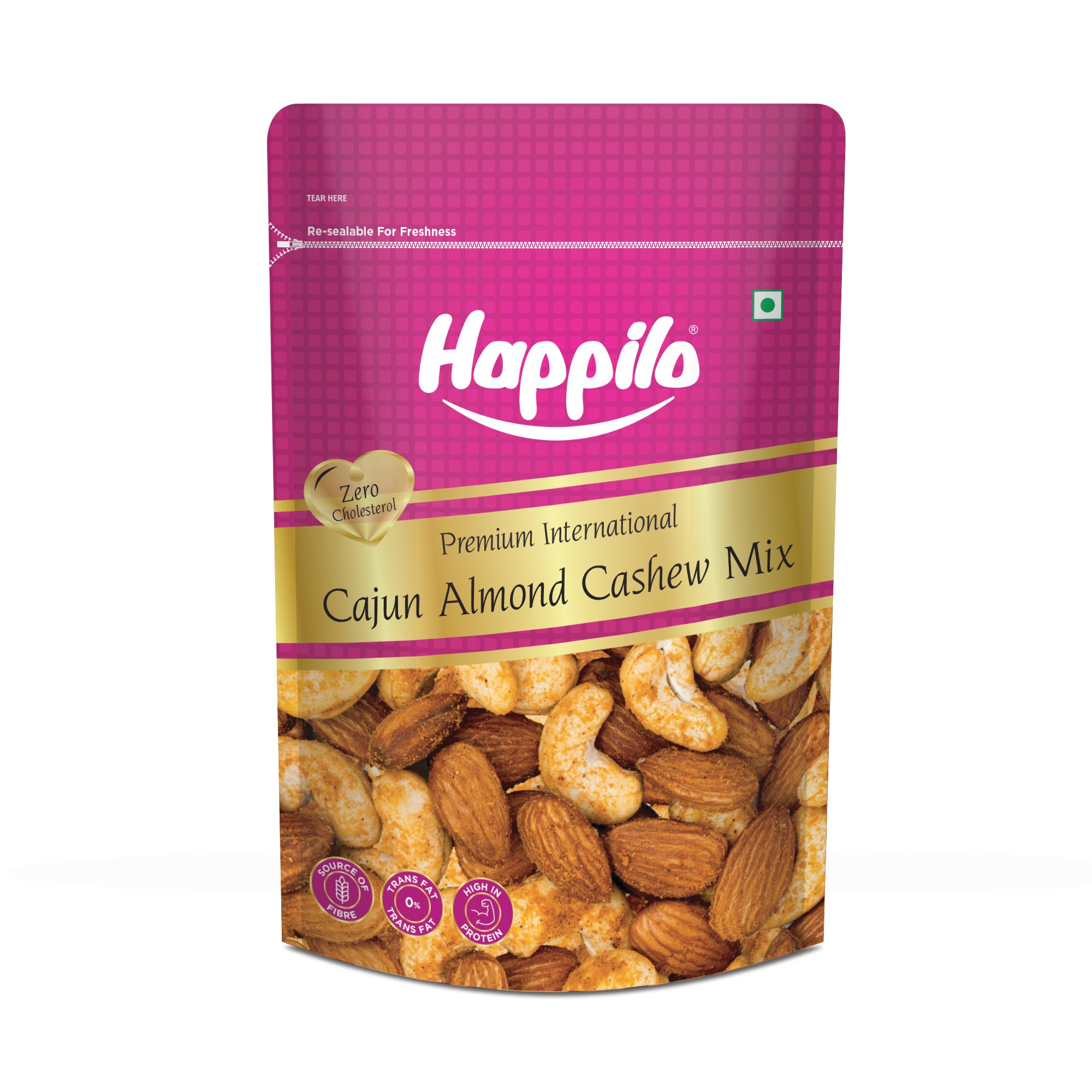 Happilo Premium International Cajun Almond & Cashew Mix 160g