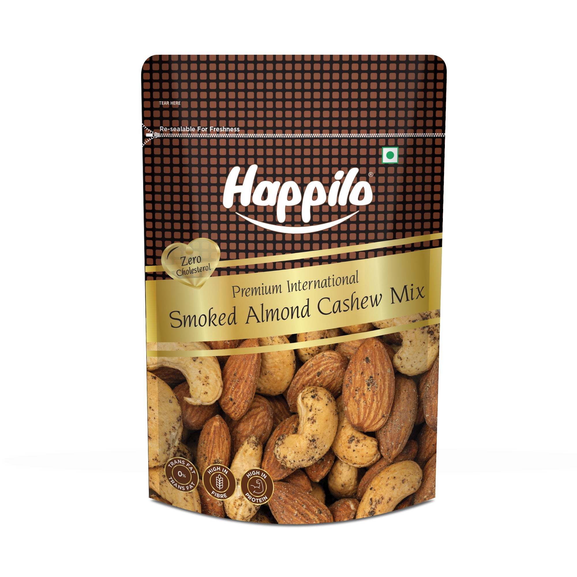 Happilo Premium International Smoked Almond Cashew Mix 160g