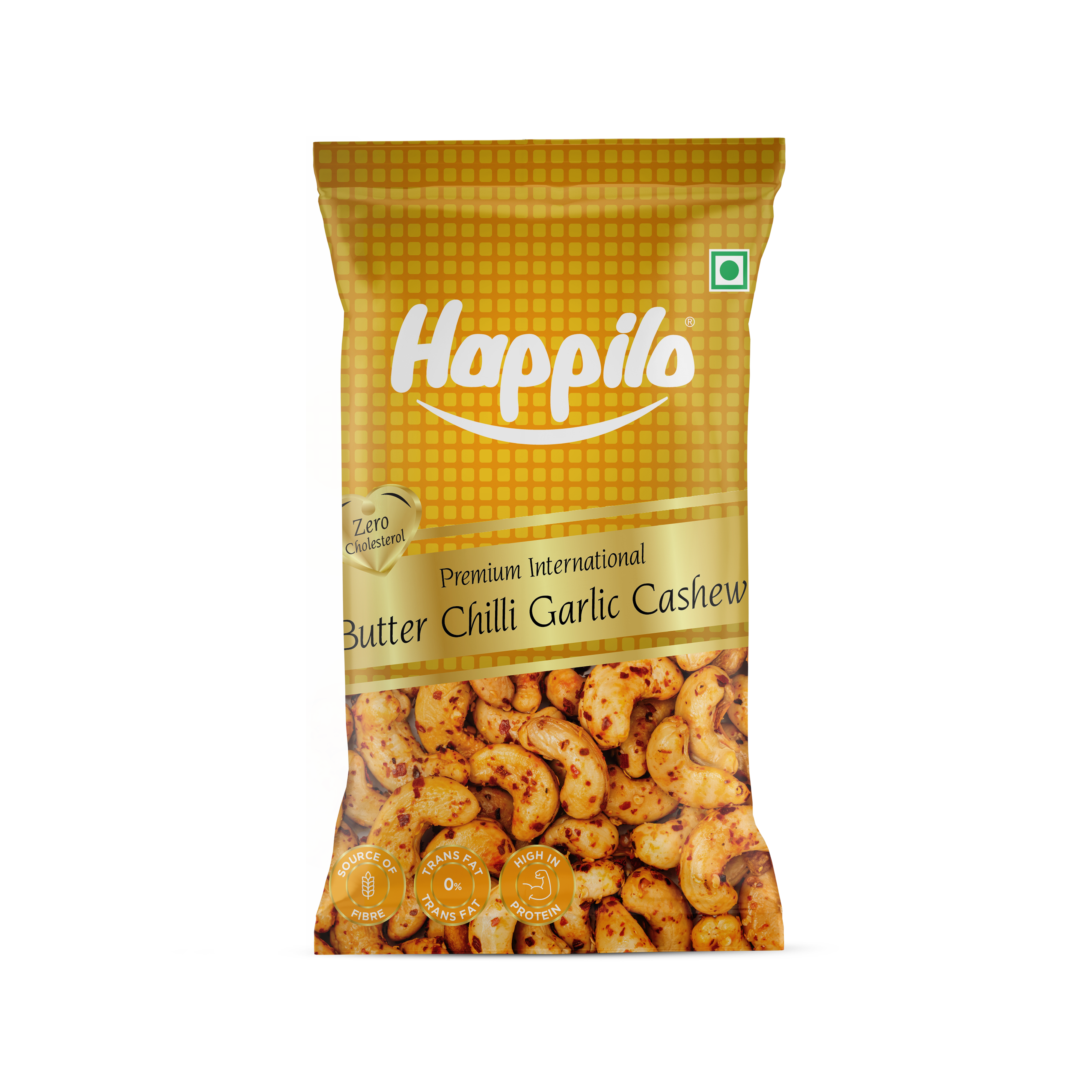 Happilo Premium Butter Chilli Garlic Cashew 15g