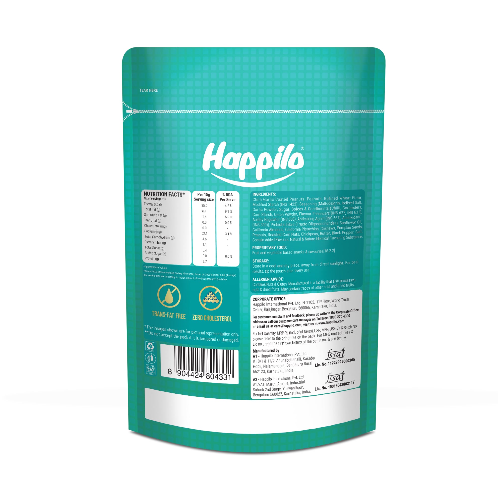 Happilo Premium International Cocktail Nutmix 160g