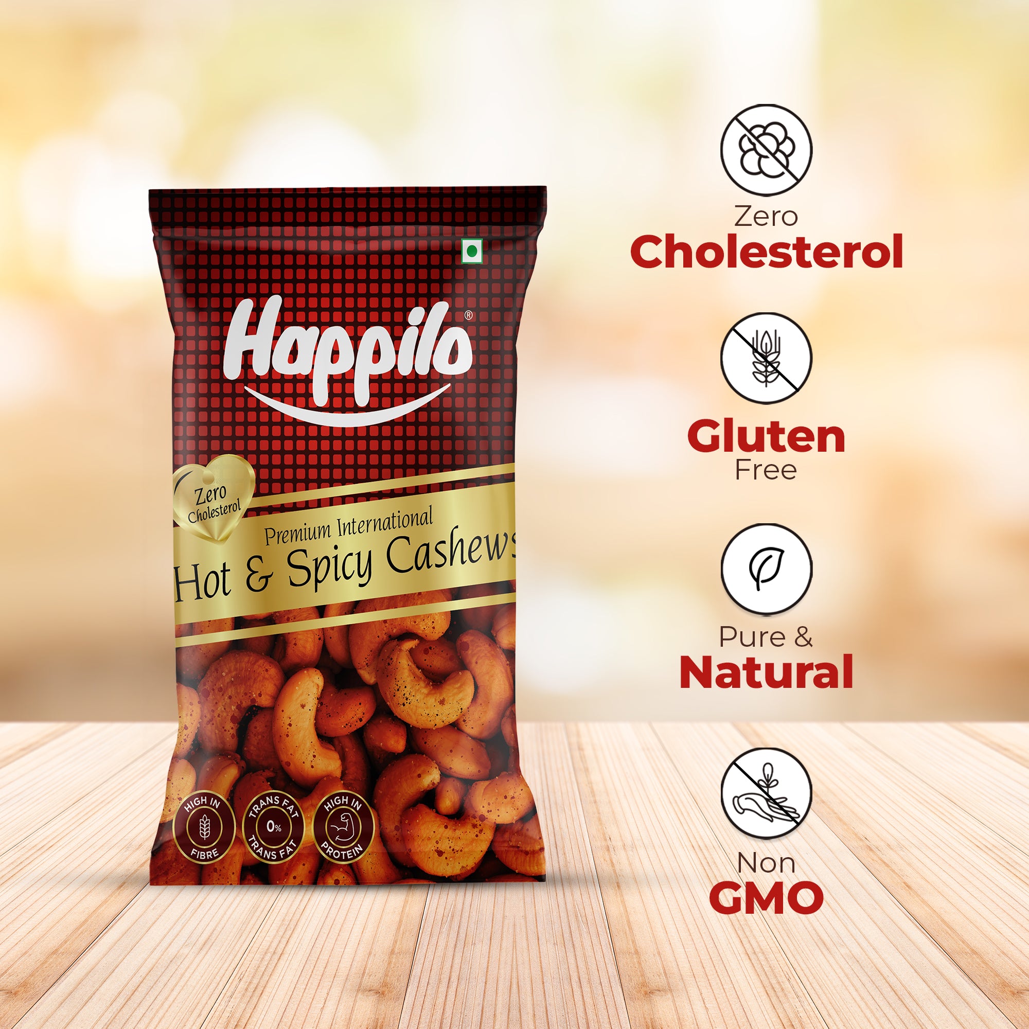 Happilo Premium International Hot & Spice Cashew 17g