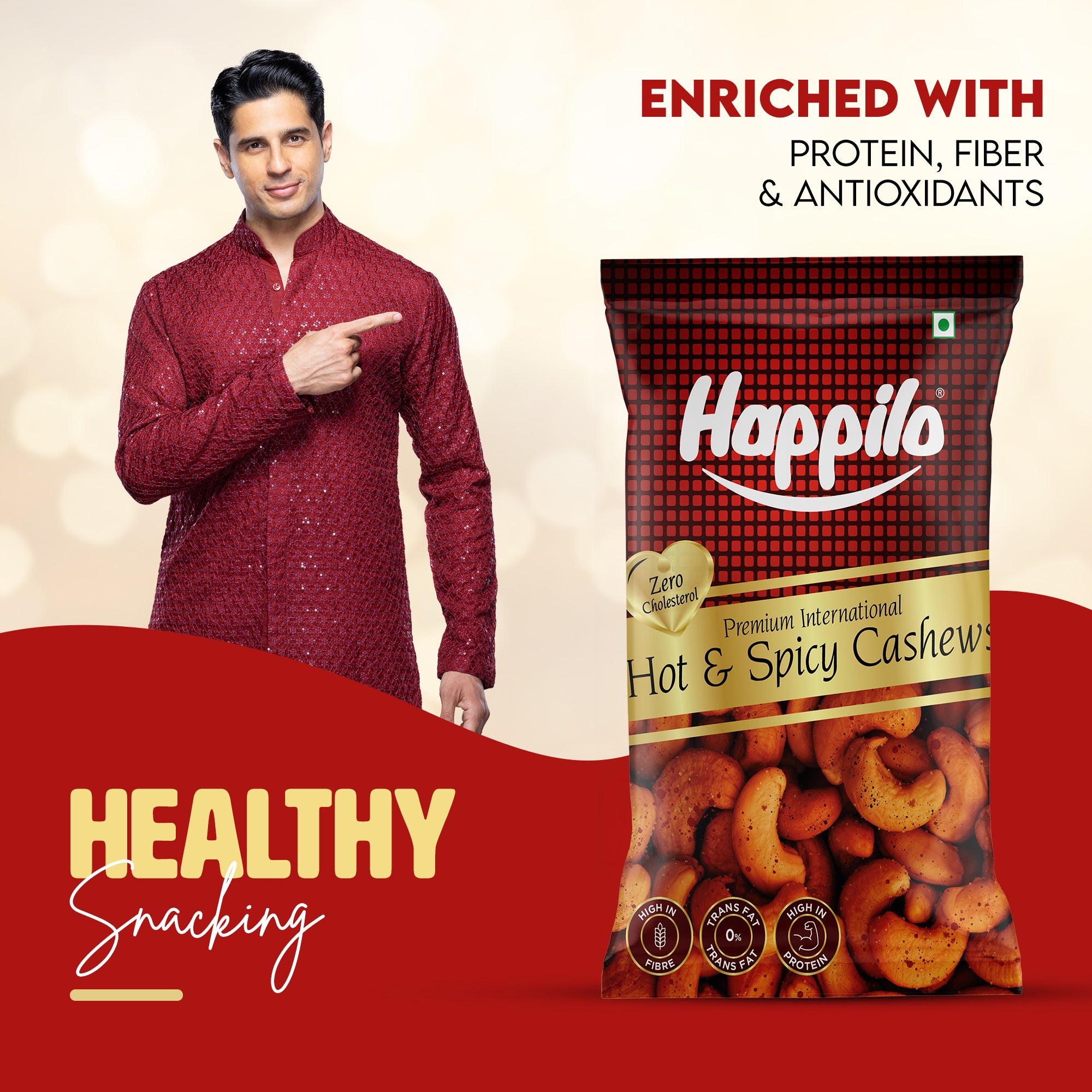 Happilo Premium International Hot & Spice Cashew 17g