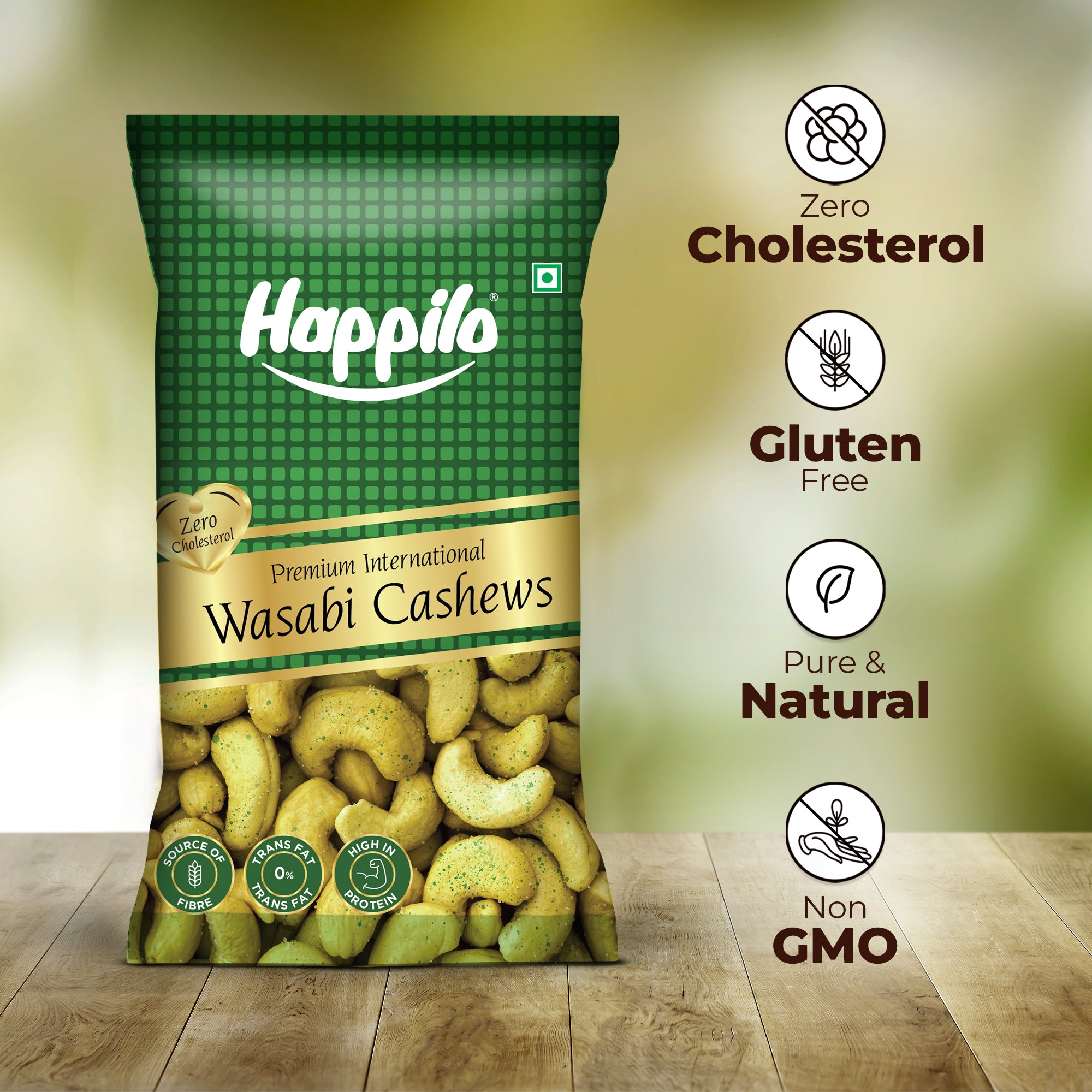 Happilo Premium Wasabi Cashew 15g