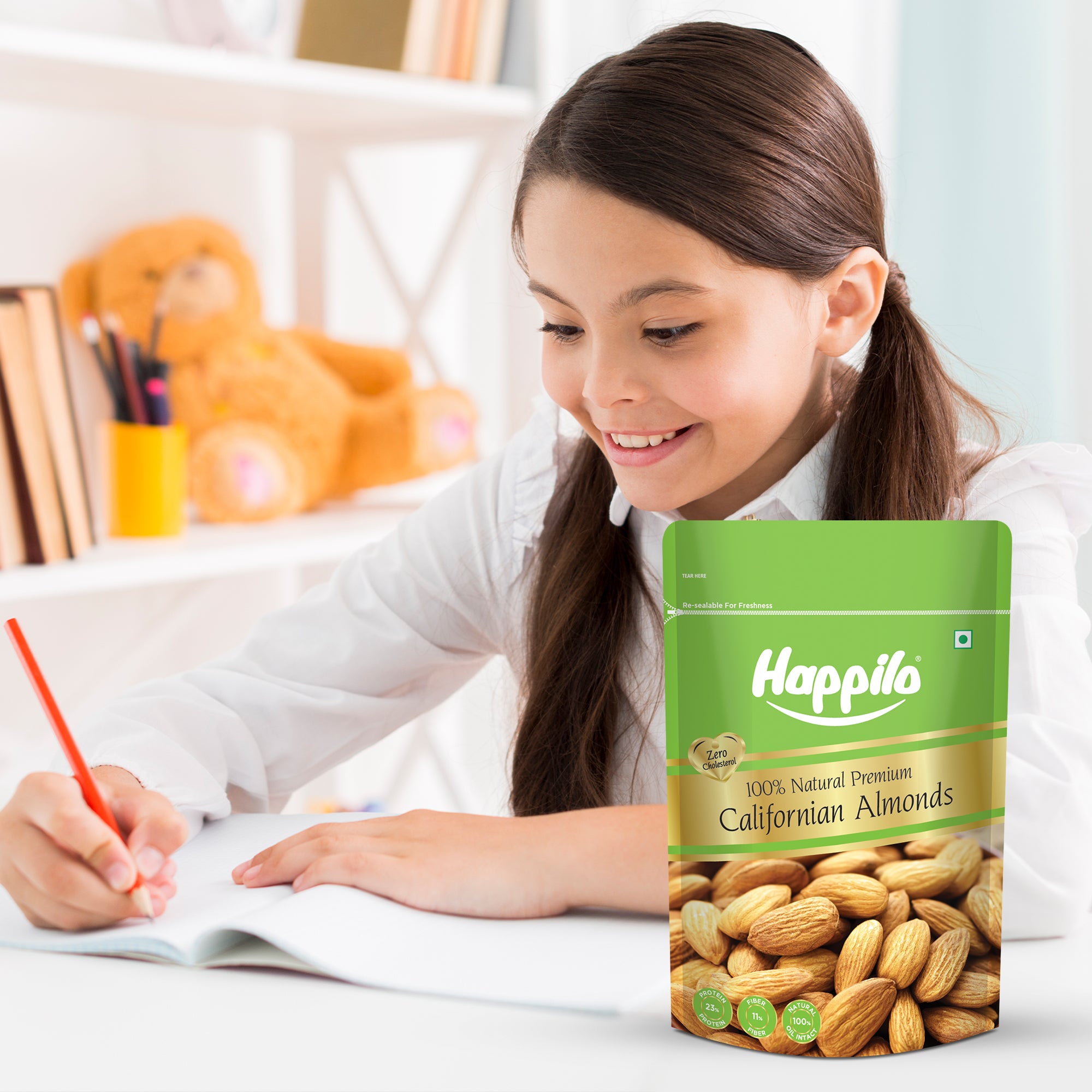 Happilo 100% Natural Premium California Almonds