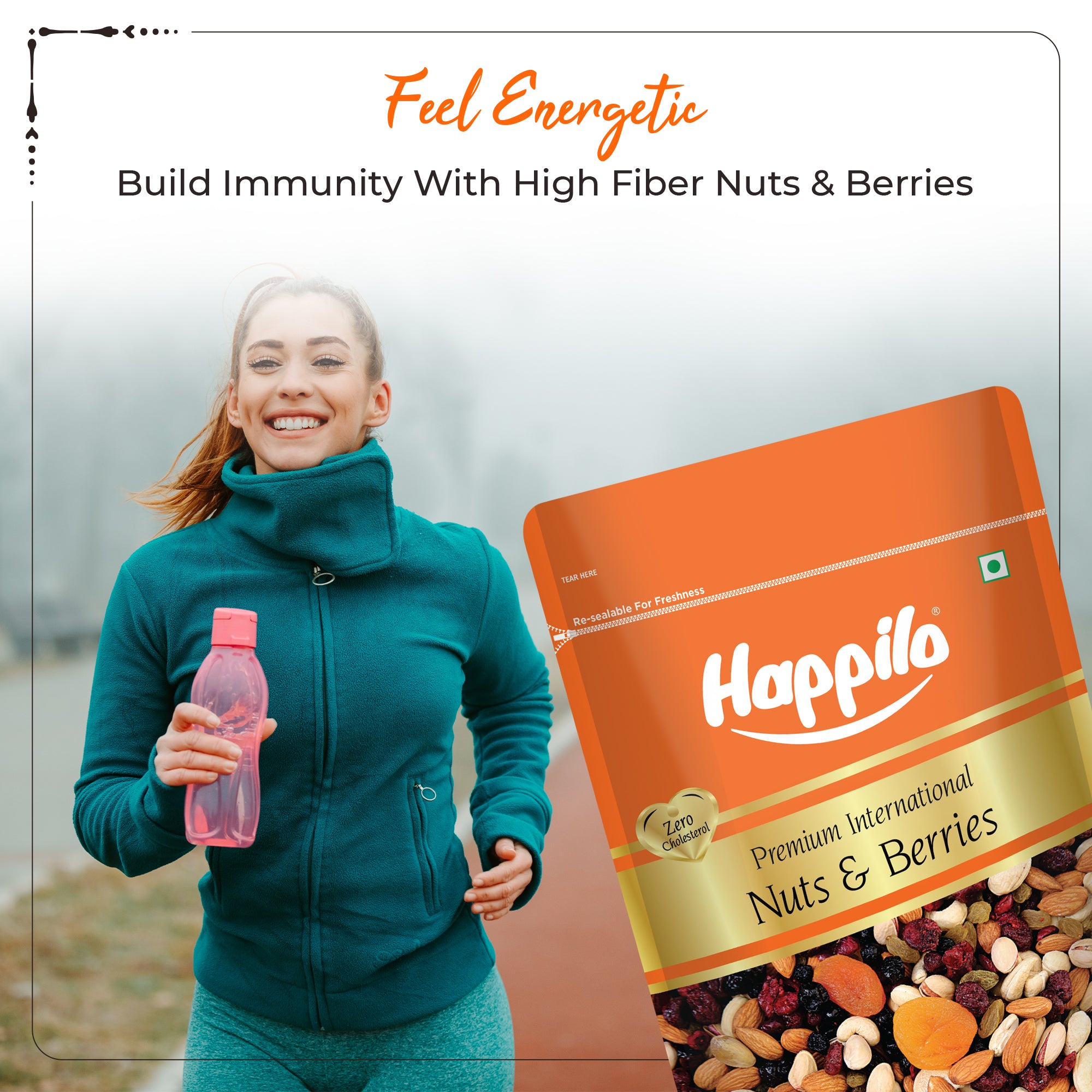 Happilo Healthy & Tasty Premium Nuts and Berries Mix