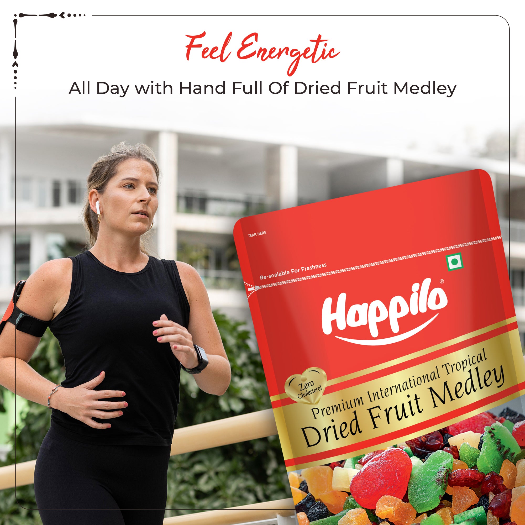 Happilo Premium International Dried Tropical Fruit Medley