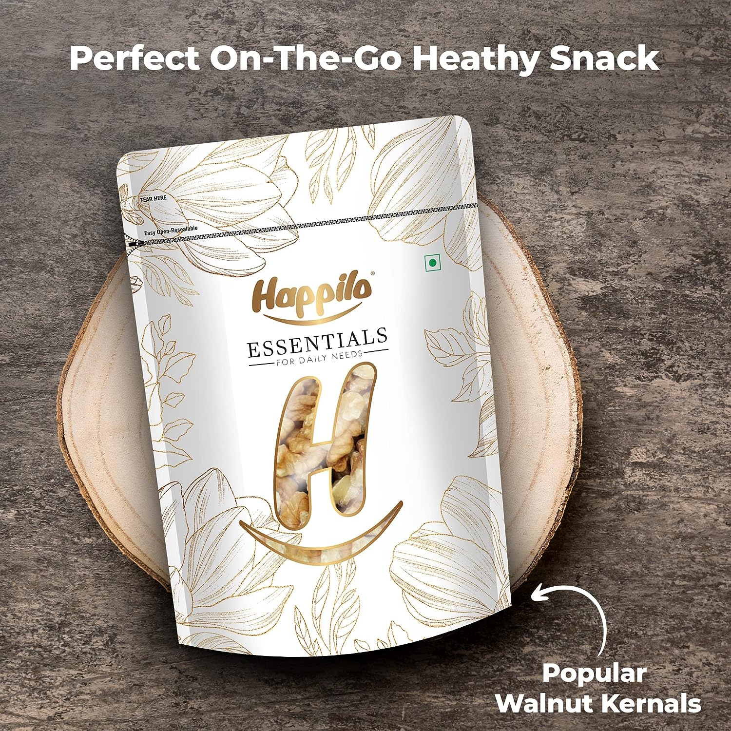 Happilo Essentials Popular Walnuts Kernels Quarter