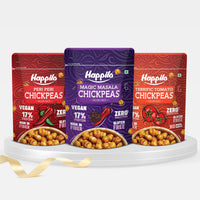 Chickpeas Super Snack Combo - Magic Masala, Peri Peri, Terrific Tomato 110g each