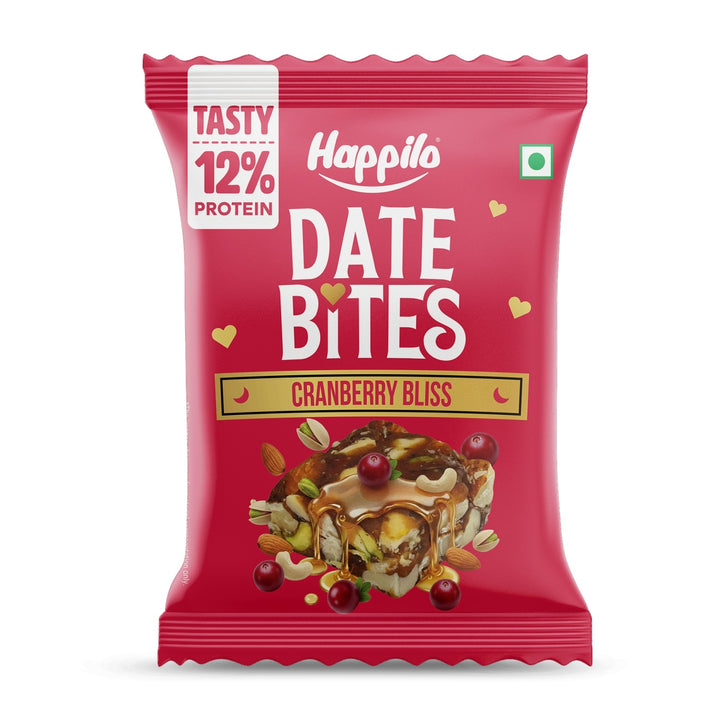 Happilo Premium Date Bites Cranberry